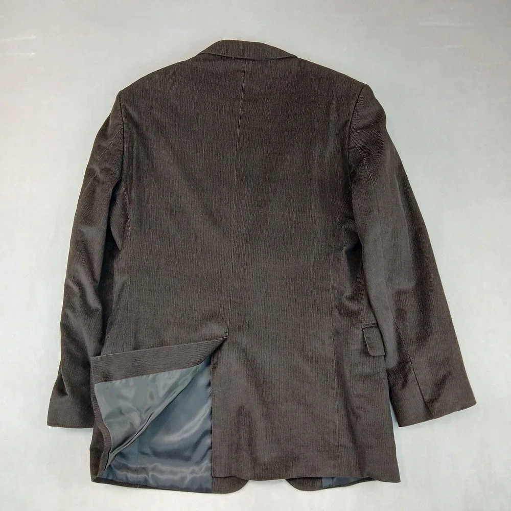 Jos A Bank 40R Mens Blazer Jacket Corduroy Brown 20x31